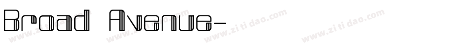 Broad Avenue字体转换